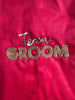 Pawgy Pets Team Groom Beadwork Tshirt for Dogs (Red) Dogs-Clothing & Accessories Pawgypets Dropship