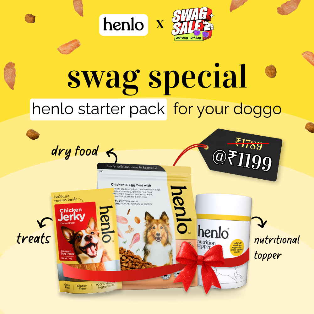 Henlo Starter Pack | Complete High Protein Dog Diet Exclusive Combo Henlo