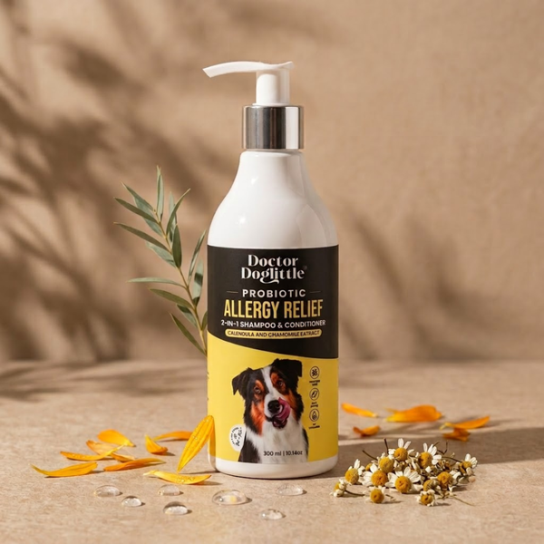 Doctor Doglittle Probiotic Allergy Relief 2 in 1 Shampoo and Conditioner for Dogs