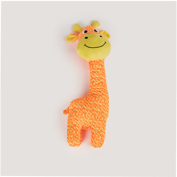 Fofos Giraffe Flyknit Toy for Dogs (Orange)