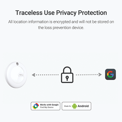 Mitag Go Anti Loss Device with Keychain for Dogs and Cats (White) | Android