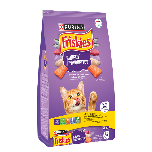 Purnia Friskies Surfin Favourites Adult Cat Dry Food