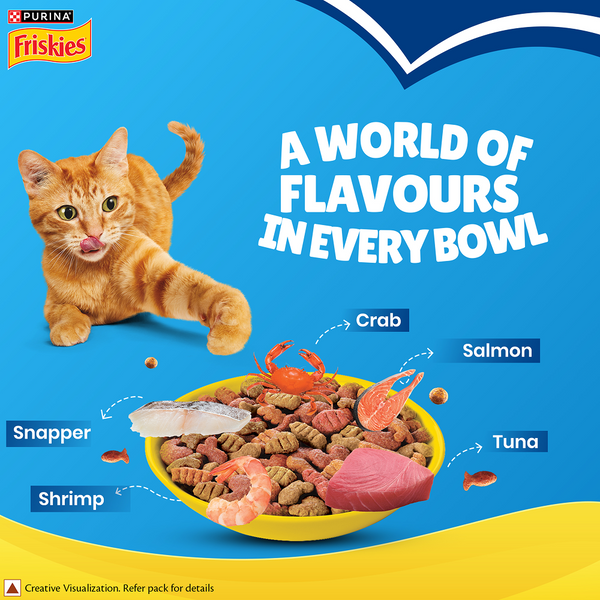 Friskies Seafood Cat Dry Food