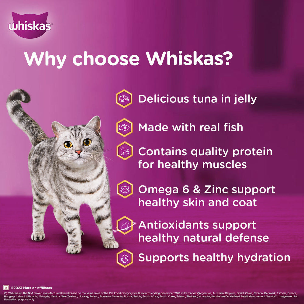 Whiskas Tuna in Jelly Meal Adult Cat Wet Food