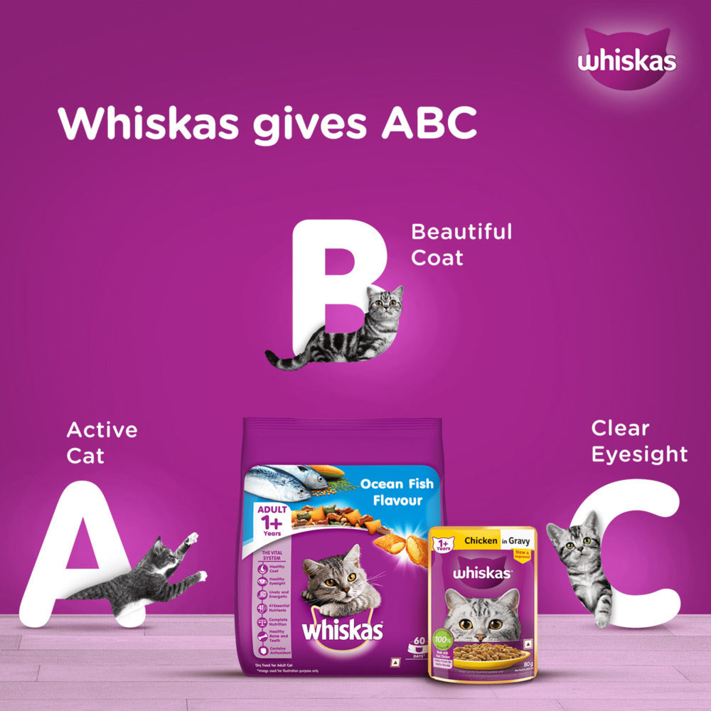 Whiskas Tuna in Jelly Meal and Chicken Gravy Adult Cat Wet Food Combo