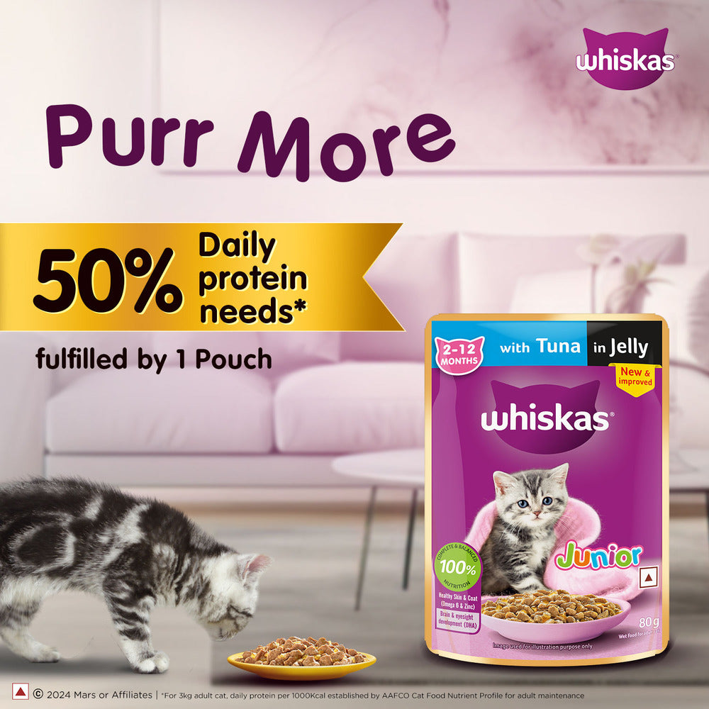 Whiskas Tuna in Jelly Kitten (2-12 Months) Cat Wet Food