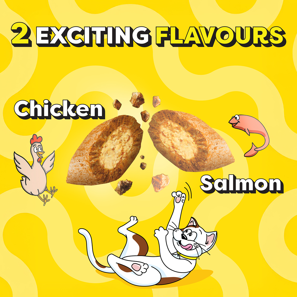 Temptations MixUps Chicken & Salmon Flavour Cat Treats Cats-Treats & Others Temptations