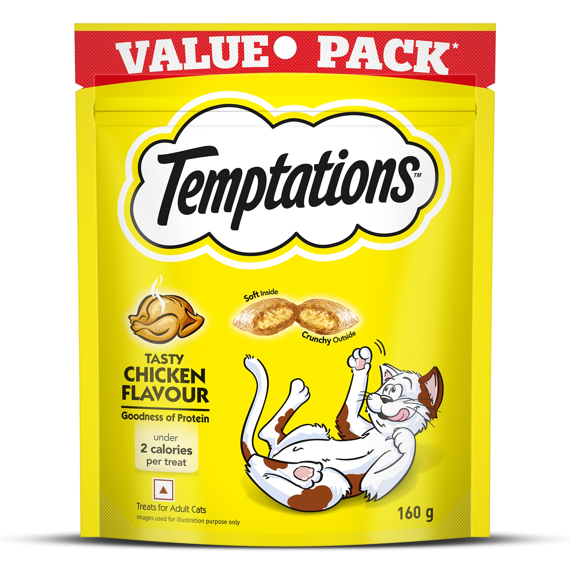 Temptations Tasty Chicken Flavour Cat Treats Cats-Treats & Others Temptations 160g