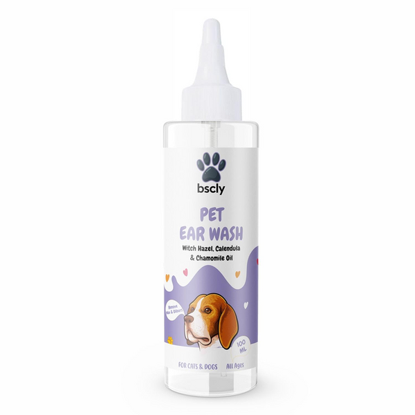 Bscly Fresh Botanical Ear Wash for Cats and Dogs
