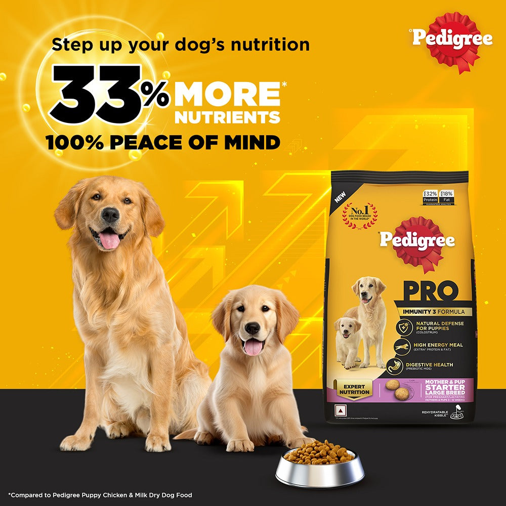 Pedigree PRO Expert Nutrition Lactating/Pregnant Mother & Puppy Starter(3 to 12 Weeks) Large Breed Dog Dry Food