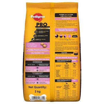 Pedigree PRO Expert Nutrition Lactating/Pregnant Mother & Puppy Starter(3 to 12 Weeks) Large Breed Dog Dry Food (Limited Shelf Life)