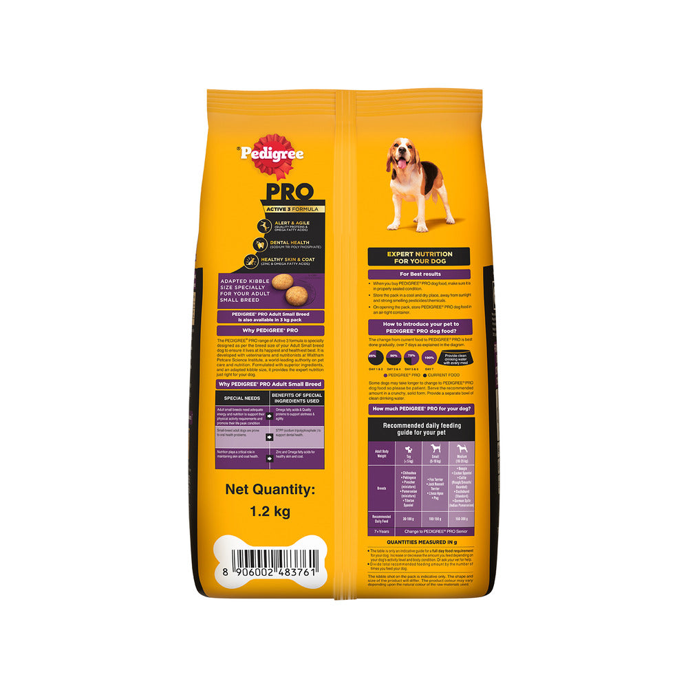 Pedigree PRO Expert Nutrition Adult Dog Dry Food for Small Breed