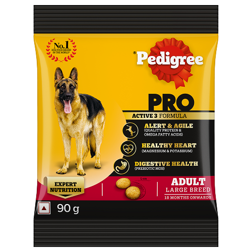 Pedigree PRO Expert Nutrition Active Adult (18 Months Onwards) Large Breed Dog Dry Food (90g)