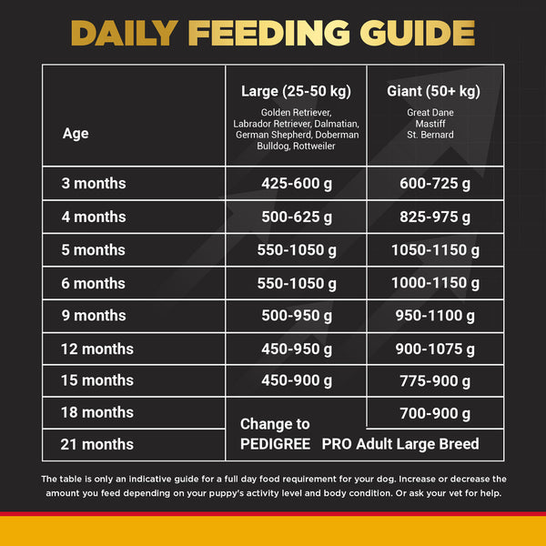 Pedigree PRO Expert Nutrition for Large Breed Puppy(3 to 18 Months) Dry Food