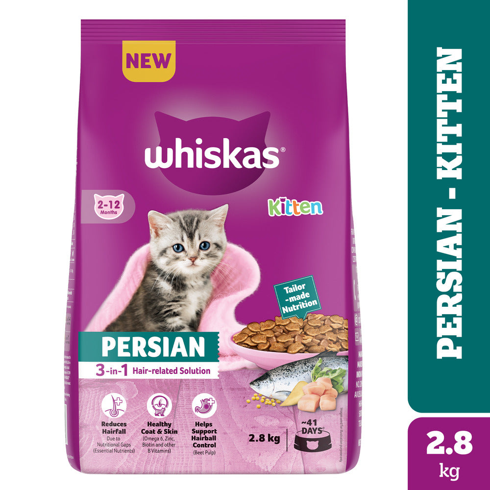 Whiskas (2 to 12 months) Persian Kitten Cat Dry Food