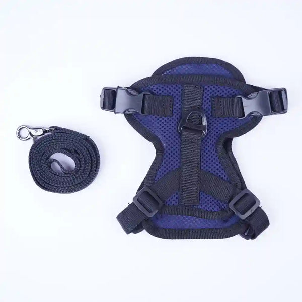 Skatrs Harness with Leash for Cats (Dark Blue)