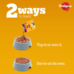 Pedigree PRO Large Breed Puppy Dry Food, Pedigree Chicken Liver Gravy Adult Dog Wet Food Combo Exclusive Combo Exclusive Combo