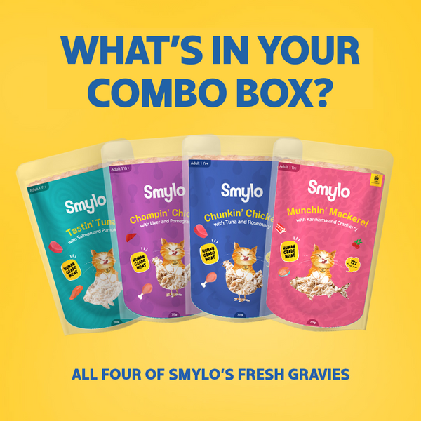 Smylo Adult Variety Combo, Tuna, Chicken & Mackerel, Fresh & No-Preservative Wet Cat Food