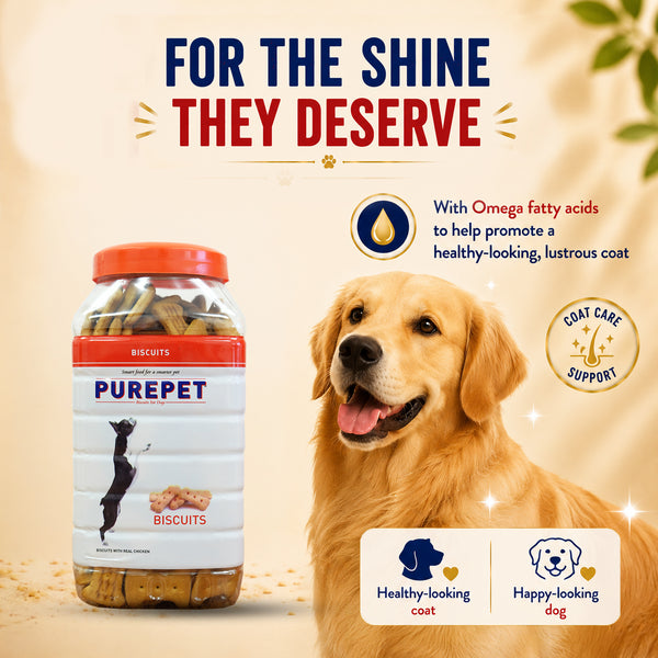 Purepet Chicken Flavour Real Chicken Biscuit Dog Treats