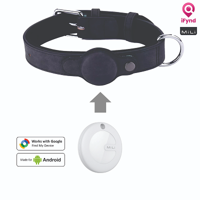 Mitag Go Anti Loss Device with Collar for Small Dogs (Black) | Android Dogs-Collar, Leashes, harnesses Mitag Dropship