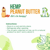 Healing Leaf Hemp Peanut Butter for Dogs and Cats