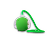 Skatrs Running Ball with String Toy for Cats (Green) Cats-Toys Skatrs 7cm