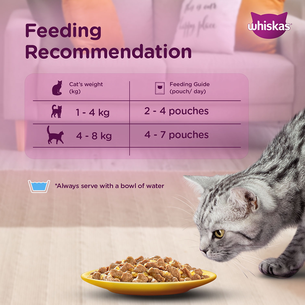 Whiskas Tuna with Kanikama And Carrot in Gravy Tasty Mix Adult Cat Wet Food Cats-Wet Food Whiskas