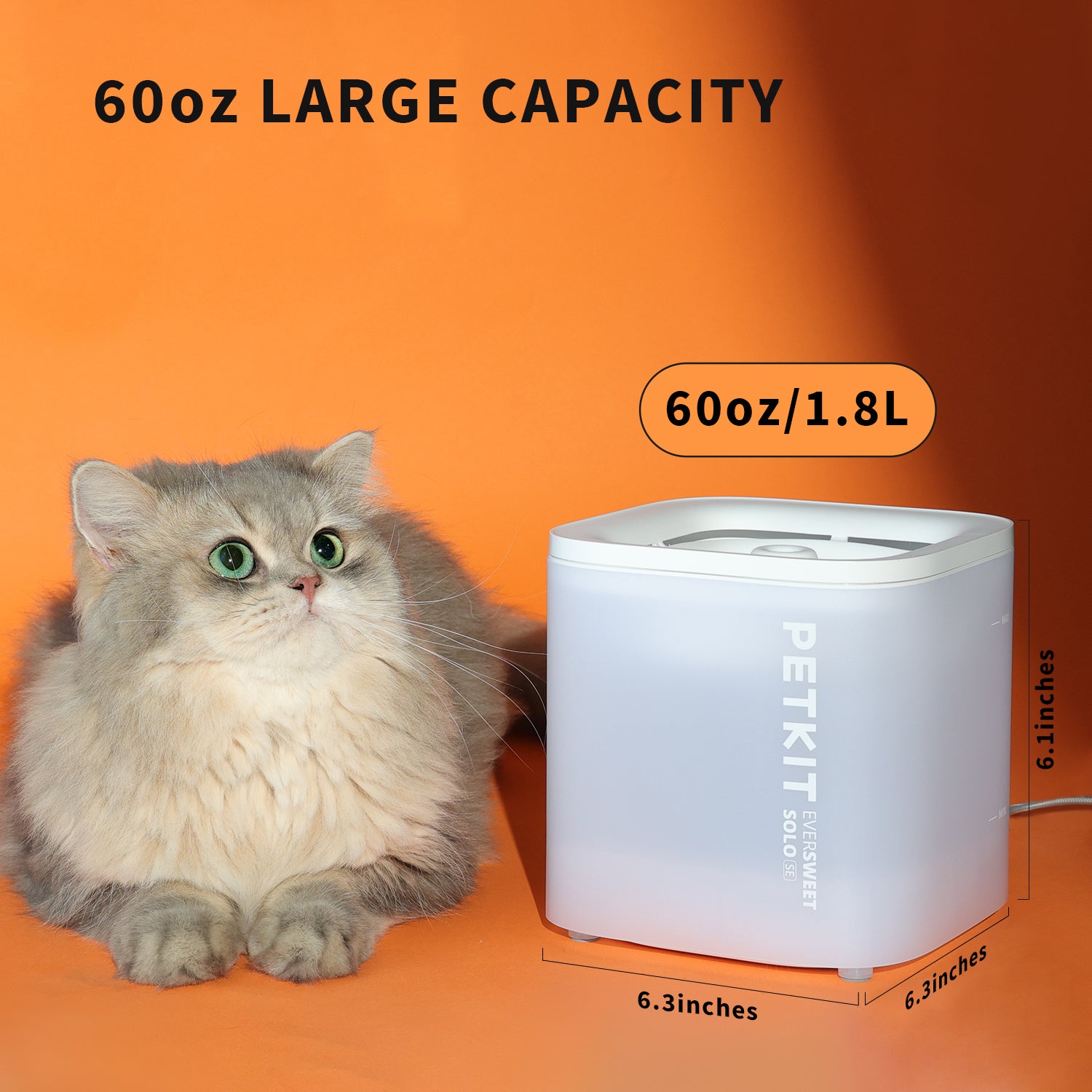 Petkit Eversweet Solo SE Smart Automatic Water Fountain for Cats & Dogs (White) Both-Bowls & Feeders Petkit Dropship