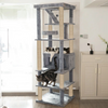 Furrlovers Multilevel Cat Tree with Condo, Ladder & Jute Rope Scratching Posts (Grey) Cats-Toys Furrlovers Dropship