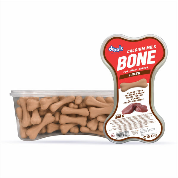Drools Liver Flavour Calcium Milk Bone Treats for Dogs