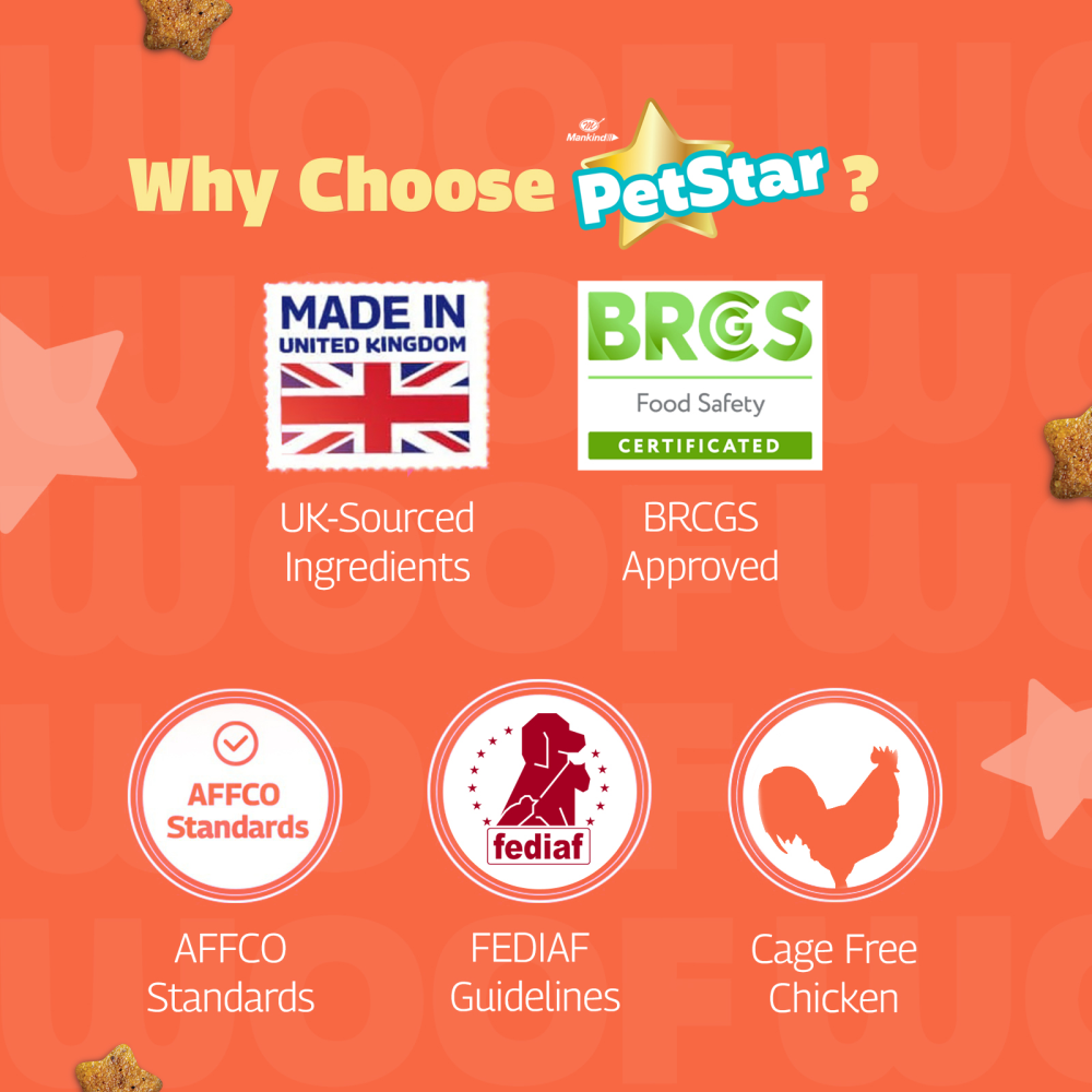 Mankind Petstar Chicken and Wheat Puppy Dry Food Dogs- Dry Food Petstar