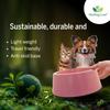 Healing Leaf Eco Friendly Cartoon Bamboo Bowl for Dogs and Cats (Yellow) Both-Bowls & Feeders Healing Leaf