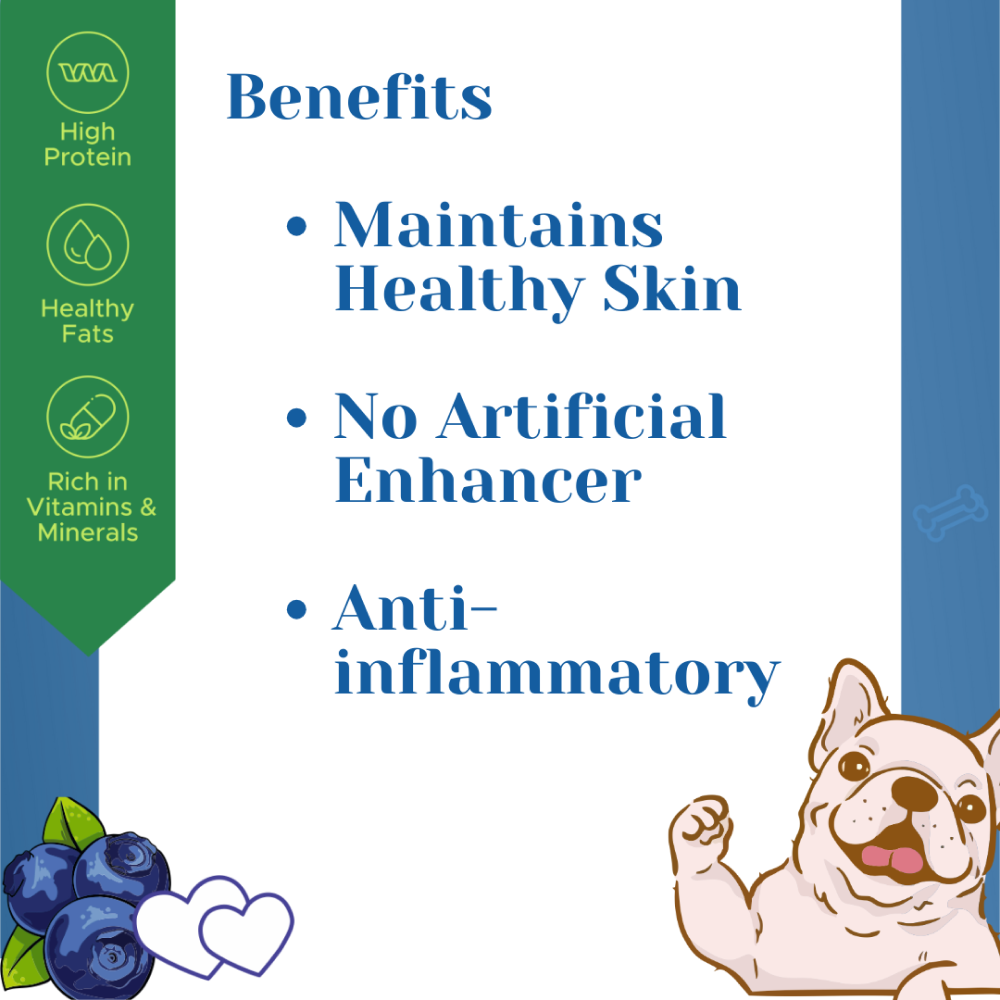 Healing Leaf Hemp Blueberry Dog Treats