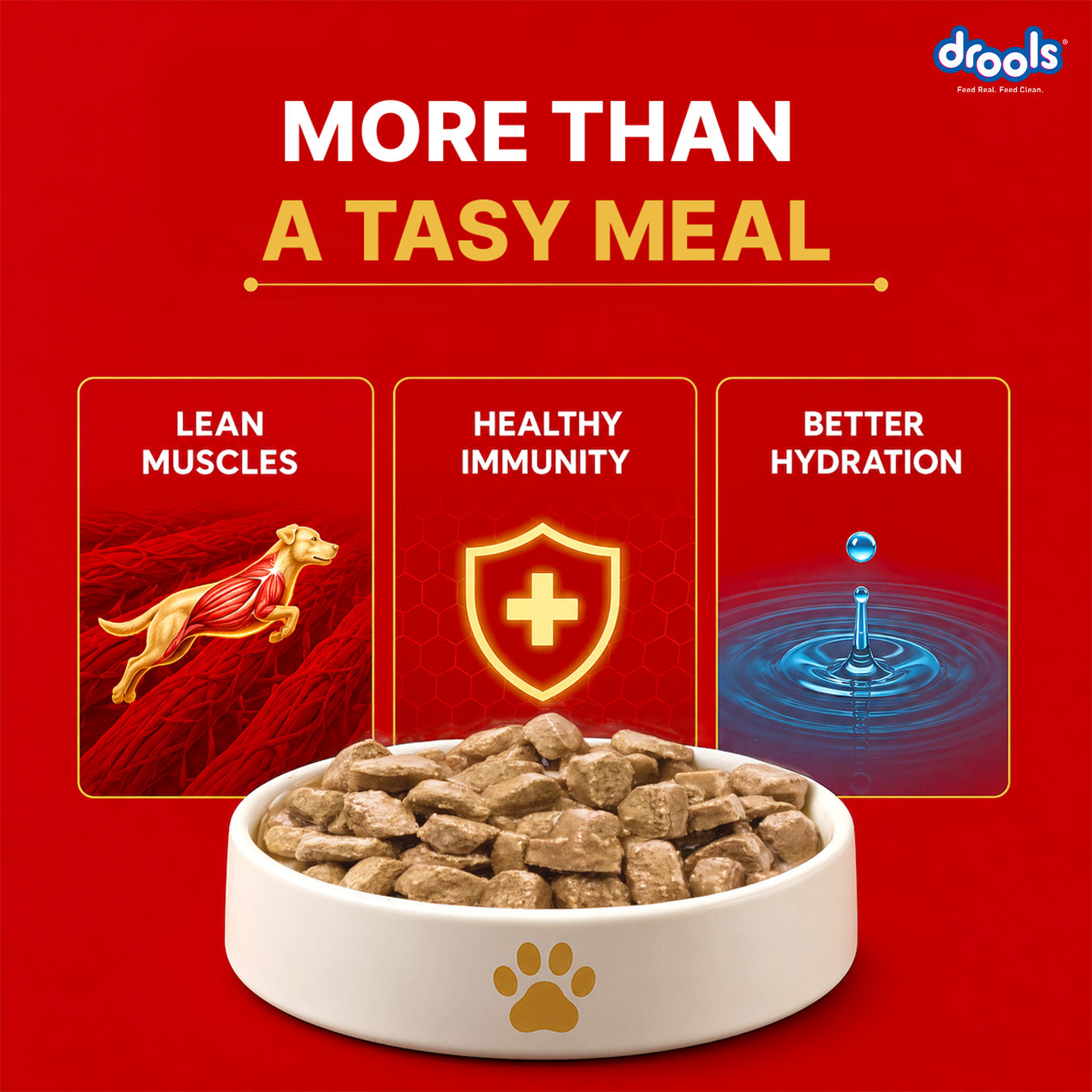 Drools Real Chicken & Chicken Liver Chunks in Gravy Adult Dog Wet Food Dogs-Wet Food Drools