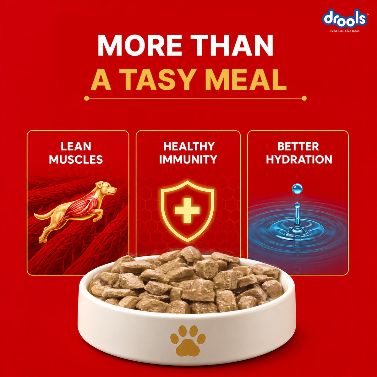 Drools Real Chicken & Chicken Liver Chunks in Gravy Adult Dog Wet Food Dogs-Wet Food Drools
