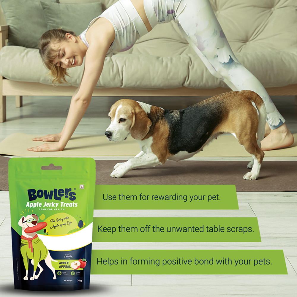 Bowlers Apple Jerky Dog Treats Dog Treats + Others Bowlers
