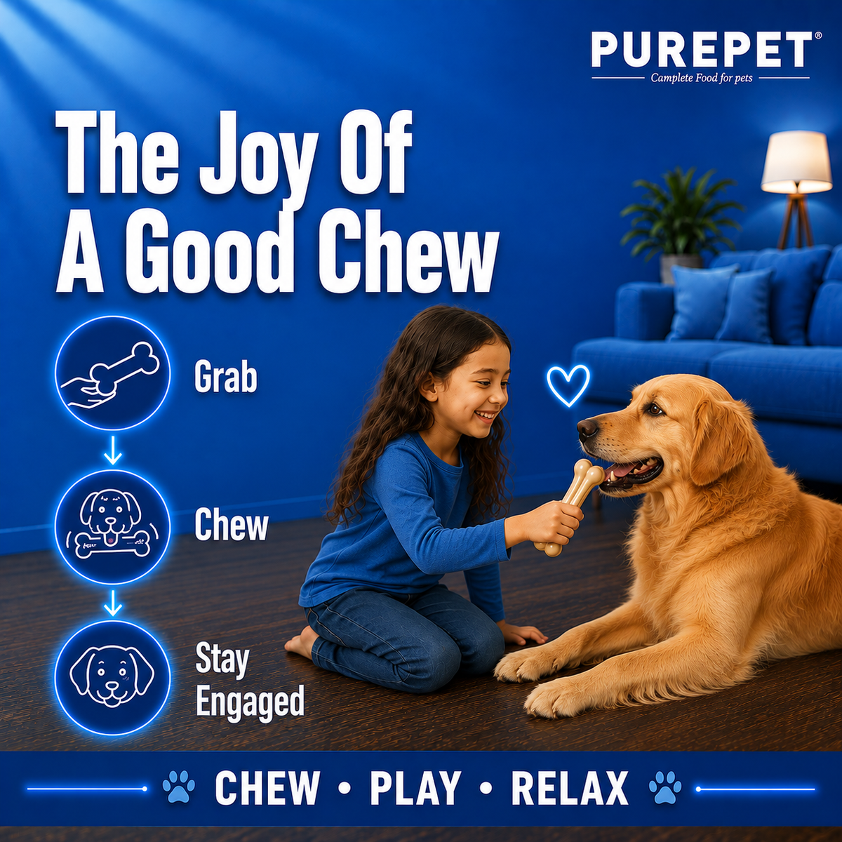 Purepet Chew Bone Dog Treats Dog Treats + Others Purepet