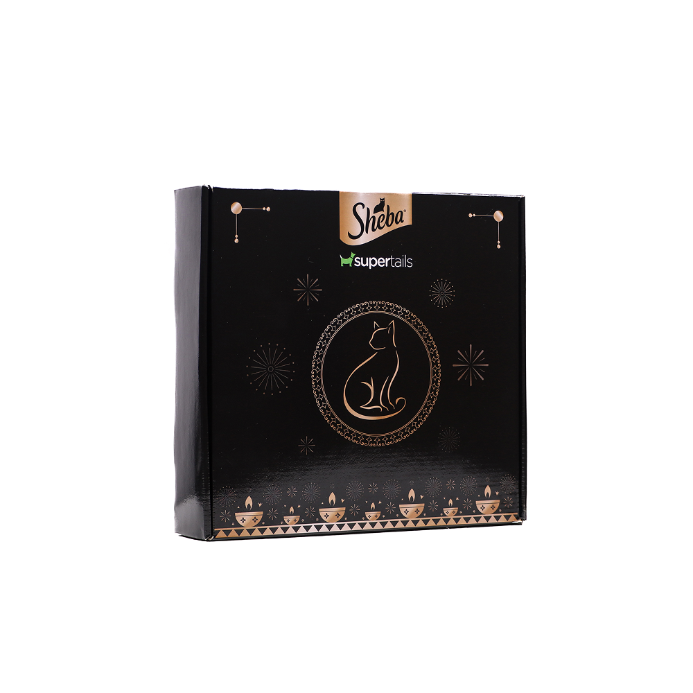 Sheba Festive Gift Box | Limited Edition Celebration Hamper for Cats | Perfect Diwali Gift
