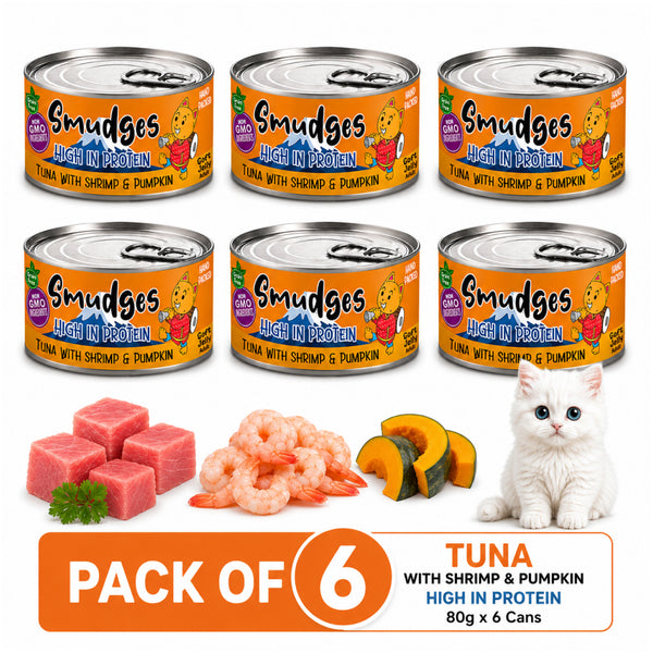 Smudges Tuna Flakes with Shrimp and Pumpkin in Gravy Adult Cat Wet Food