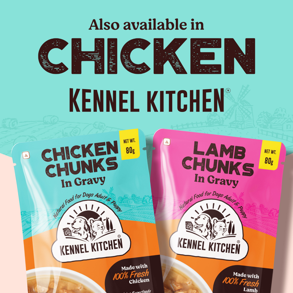 Kennel Kitchen Lamb Chunks in Gravy Puppy & Adult Wet Dog Food Dogs-Wet Food Kennel Kitchen