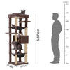 Furrlovers Multilevel Cat Climbing Tower with Top Bed and Multiple Seats (Brown) Cats-Toys Furrlovers Dropship