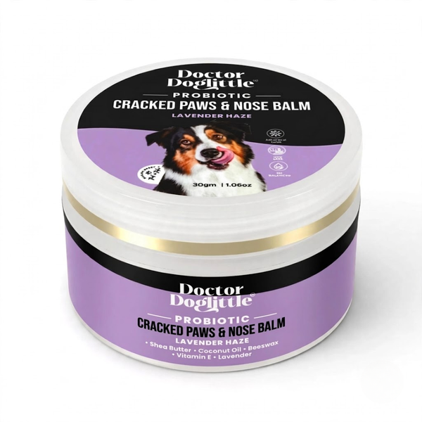 Doctor Doglittle Probiotic Cracked Paws and Nose Balm with Shea Butter for Dogs