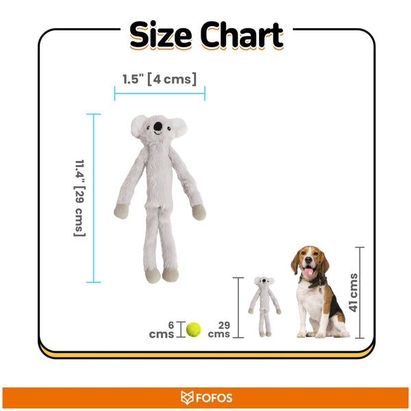 Fofos Duck and Koala Rope Tug Toy for Dogs