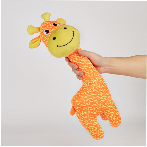 Fofos Giraffe Flyknit Toy for Dogs (Orange)