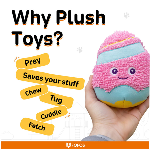 Fofos Easter Egg Noodle Plush Toy for Dogs