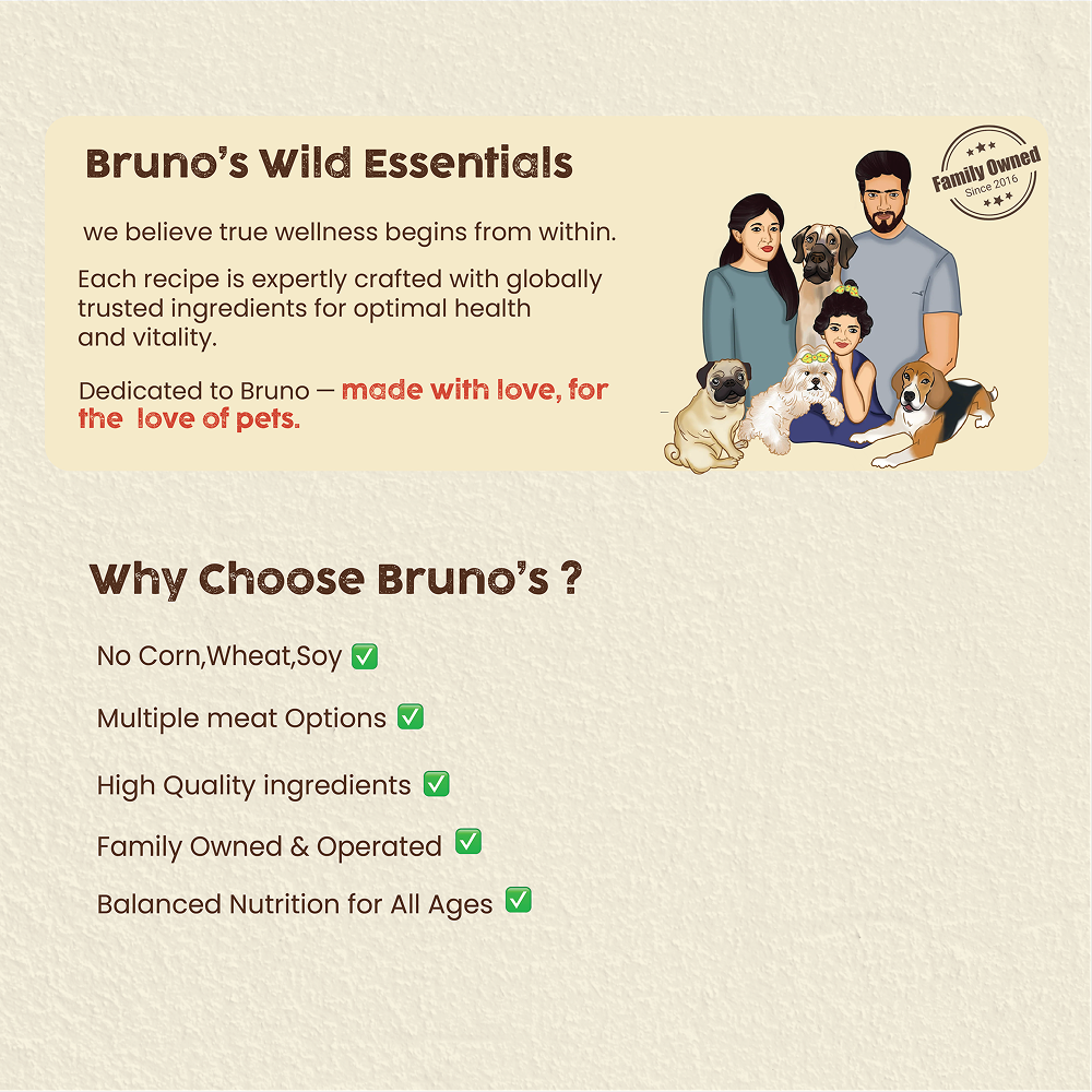Bruno's Wild Essentials Small and Mini Puppy Dog Dry Food Dogs- Dry Food Bruno's Wild Essentials