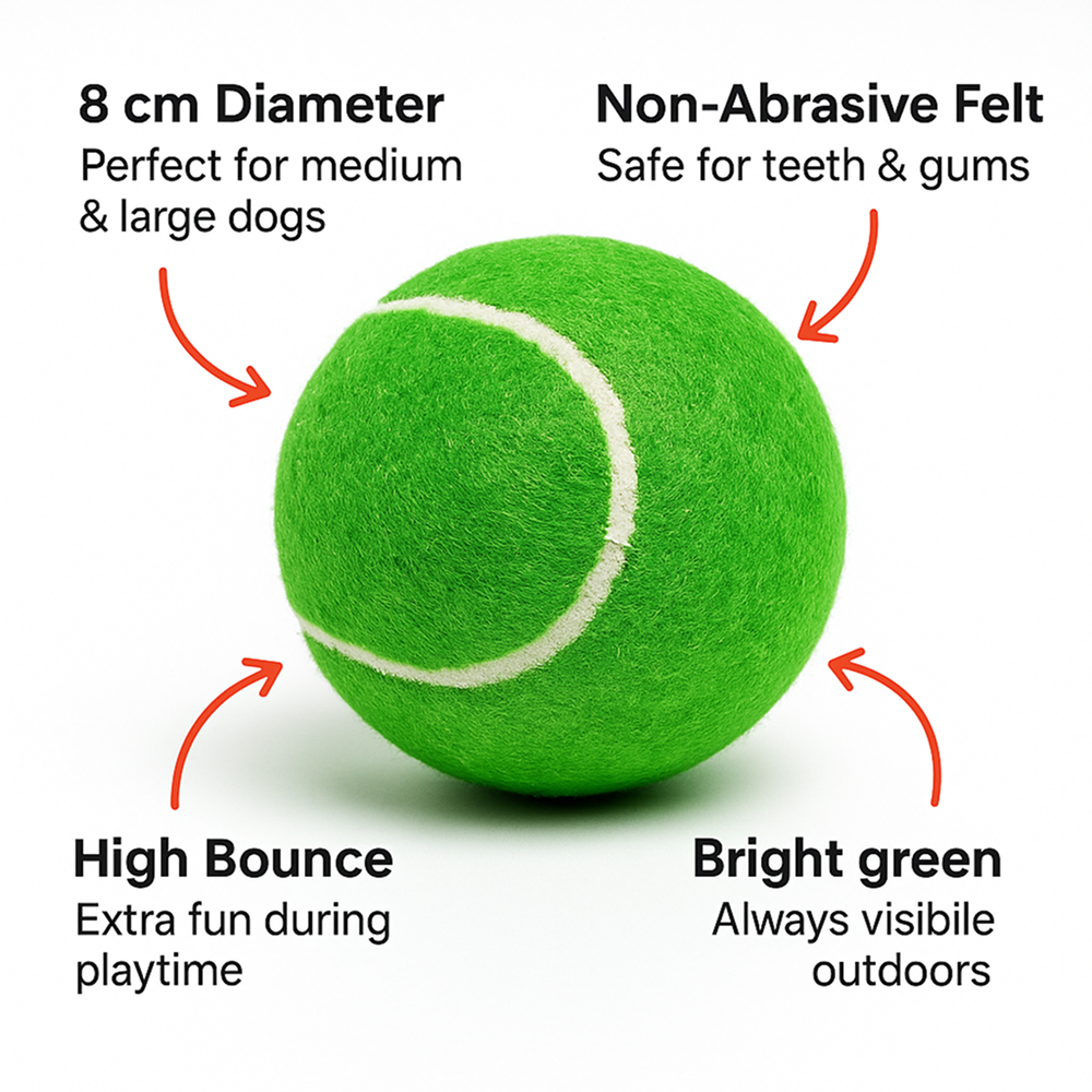 Talking Dog Club Tennis Ball Toy for Dogs (Green) Dogs-Toys Talking Dog Club Dropship