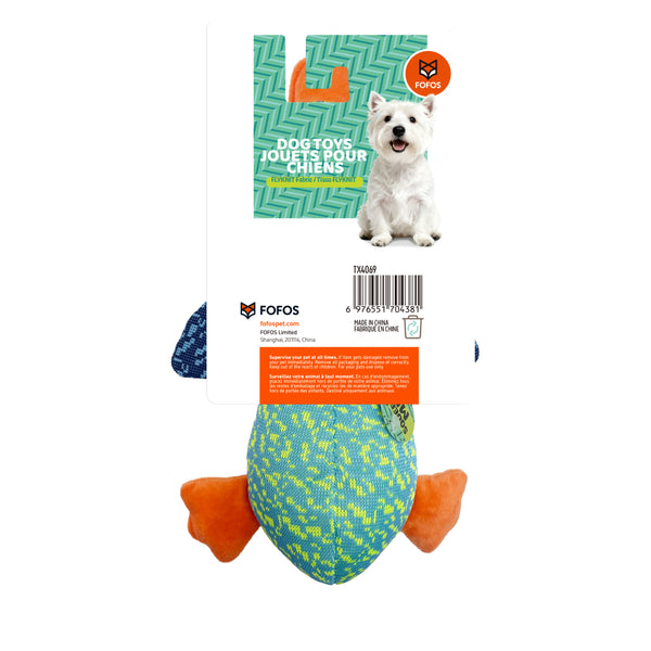 Fofos Duck Flyknit Multicolor Toy for Dogs