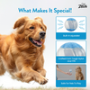 Zeus Squeaker & Glow DUO Ball for Dogs (Blue) Dogs-Toys Zeus