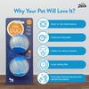 Zeus Squeaker & Glow DUO Ball for Dogs (Blue) Dogs-Toys Zeus